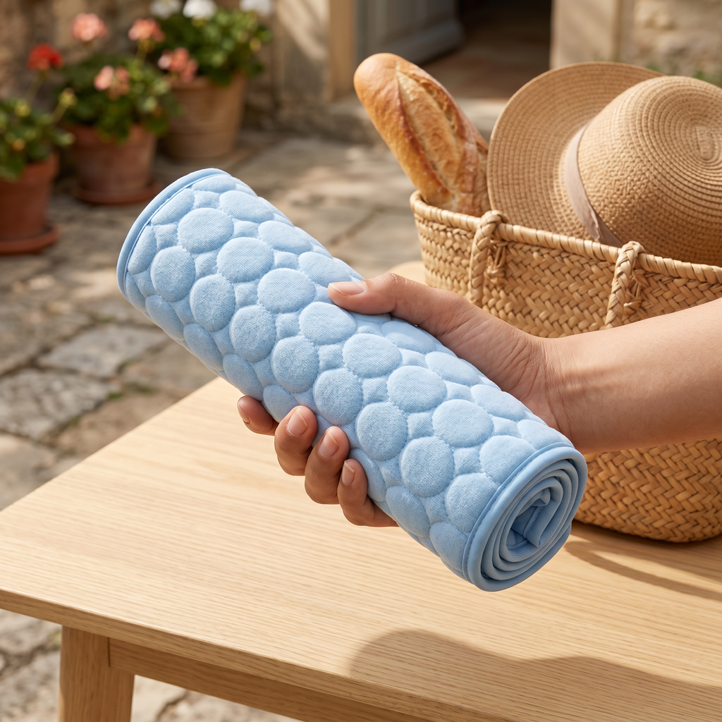 Tapis rafraîchissant Tiloo plié transport voiture