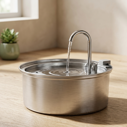 Fontaine à eau inox 3,2L Tiloo packshot fond neutre