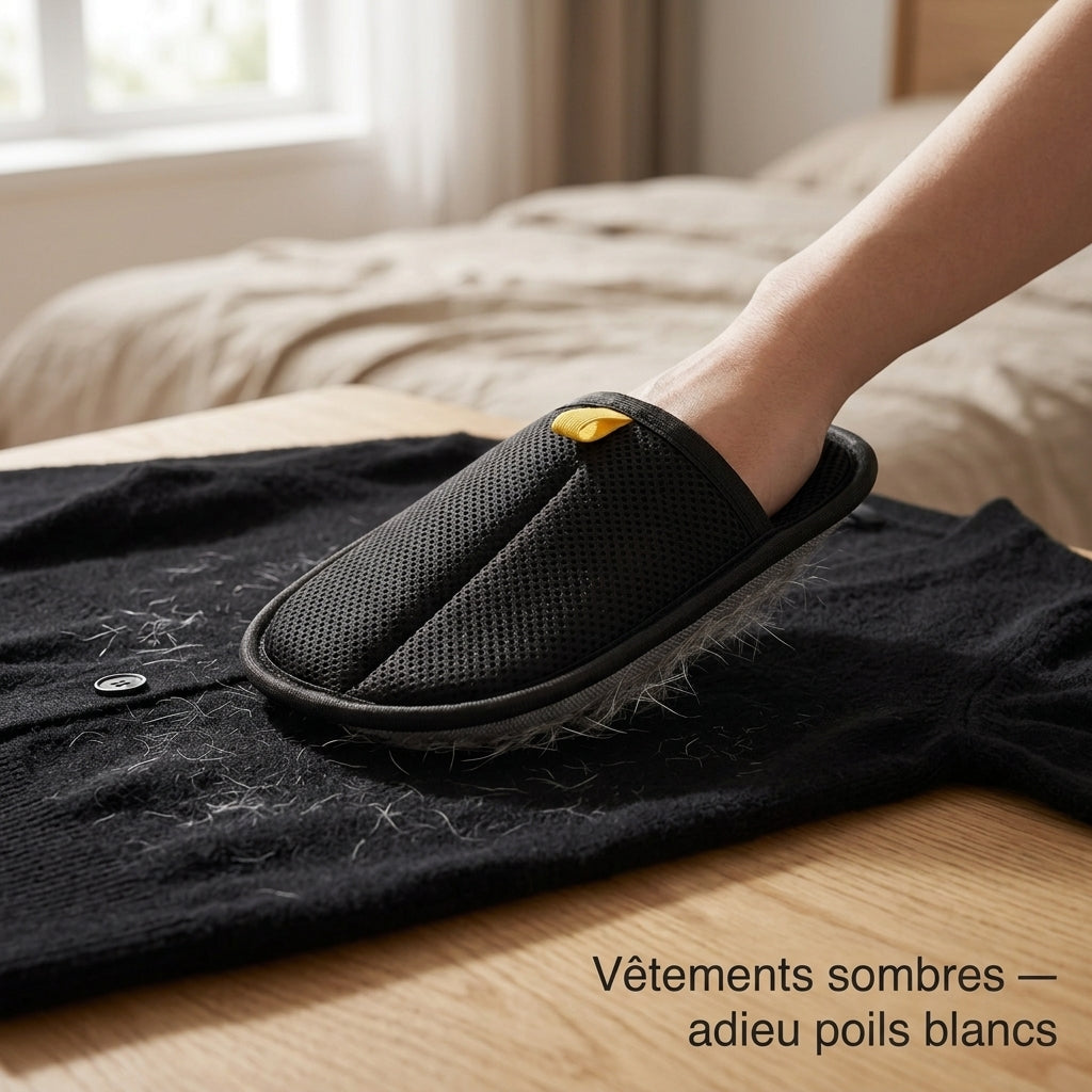 Brosse anti-poils Tiloo sur t-shirt