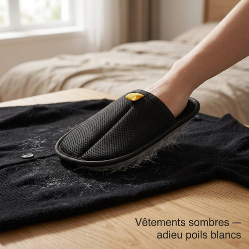 Brosse anti-poils Tiloo sur t-shirt