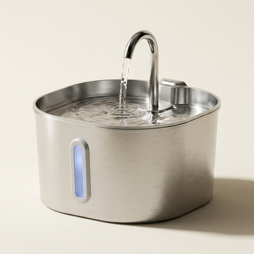 Fontaine à eau inox 2,2 L pour Chat et Chien