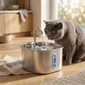Fontaine à eau inox 2,2 L pour Chat et Chien